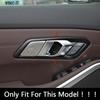 For BMW 3 Series G20  Interior Door Handles Frame Carbon Fiber Color Decor