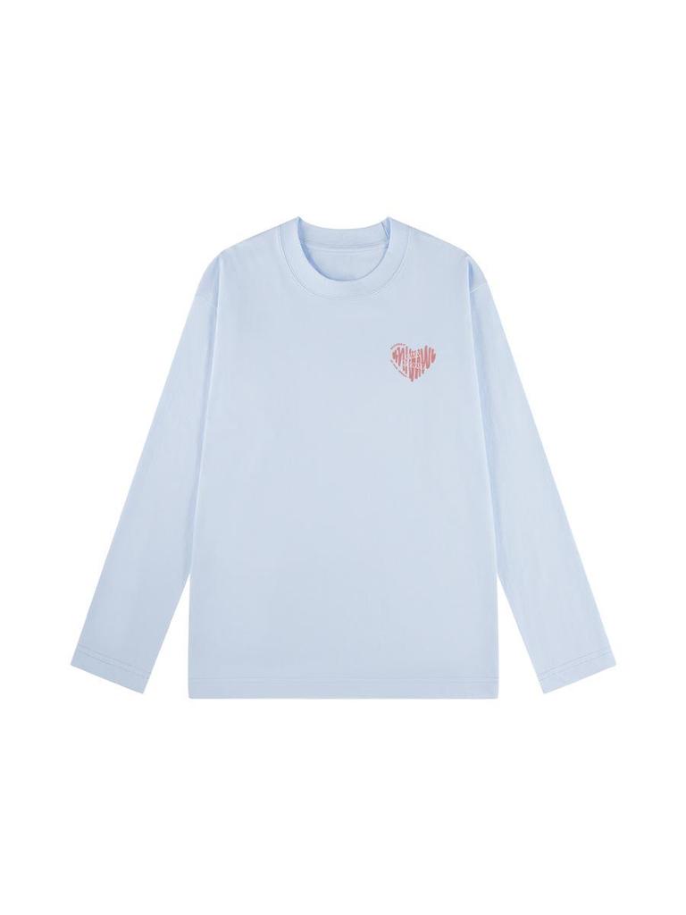 Women's 2025 American Style Pure Cotton Long-Sleeve T-Shirt: Loose Fit, Ideal for Autumn/Winter.