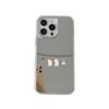 Japanese and Korean Cartoon Cute 16promax Mobile Phone Case Stacked Cat iPhone17 Cute Pet 12 High-end Makeup Mirror Case