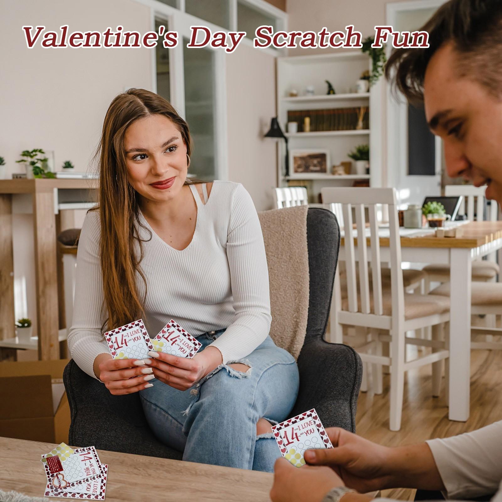 

Valentine s Day Scratch Off 14 Things I Love About You 14 Things Option Customized DIY One Size