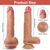 Spina anale con vibratore realistico per vibratore con 9 vibrazioni e 9 modalità telescopiche per donna, giocattolo sessuale con aspirazione per silicone liquido Paly a mani libere