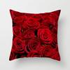New Valentine's Day Red Rose Pillow Cover Wedding Gift Home Pillow Cover