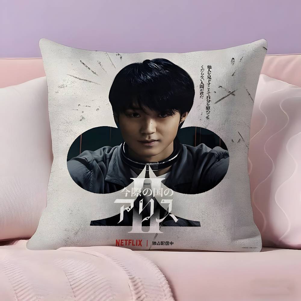 A-Alice In Borderland Pillow Case Ultra Soft Skin Friendly Fabric Cloud Like Comfort & Concealed Zipper