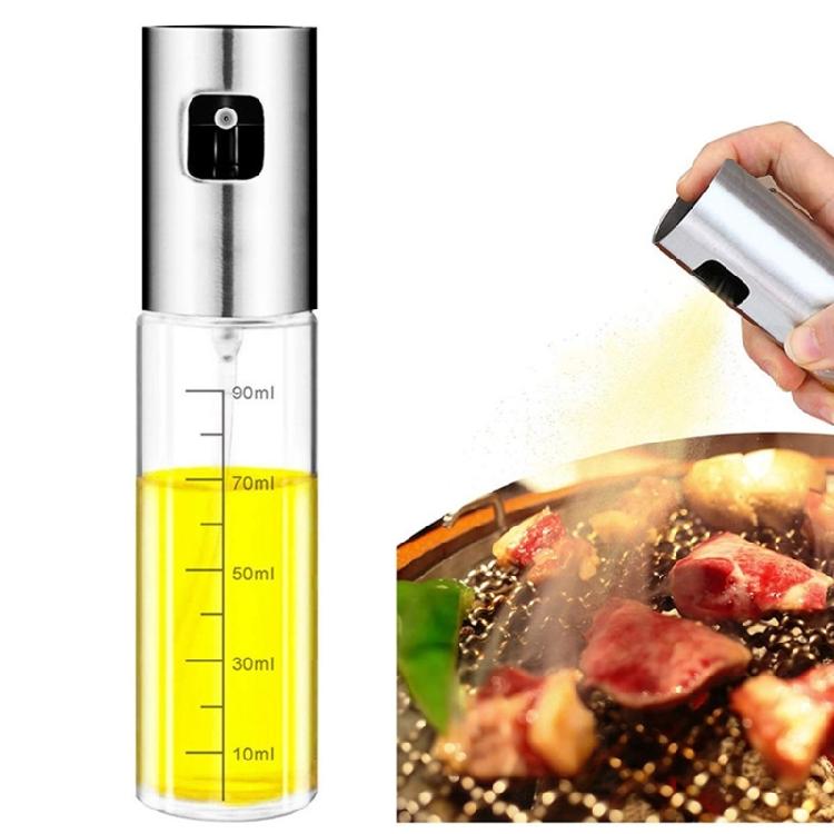 3/4/5Pieces Oil-Spritzer Air Fryer Press Type Refillable Olive-Oil-Sprayer Tool