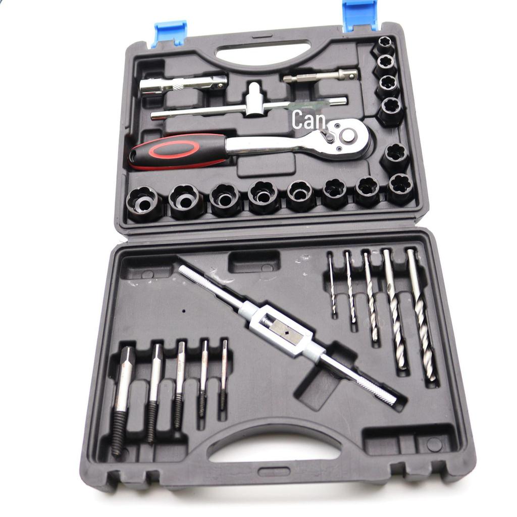 Set de 14 extractoare de piulițe și șuruburi pentru elemente de fixare deteriorate și incomplete