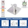 Self Adhesive Hook Heavy-duty Towel Rack,  Wall Self-adhesive 304 Stainless Steel, No Need for Drilling, Waterproof