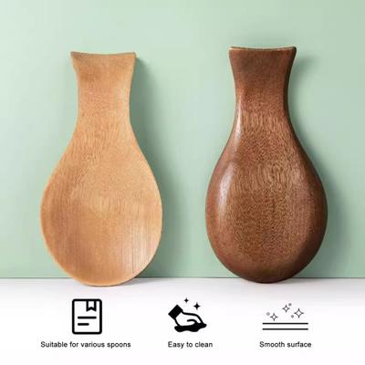 Löffelablage Kochlöffelhalter Holz Utensilienständer Küchenarbeitsplatte Spatel Abtropfgestell Organizer Heimdeko