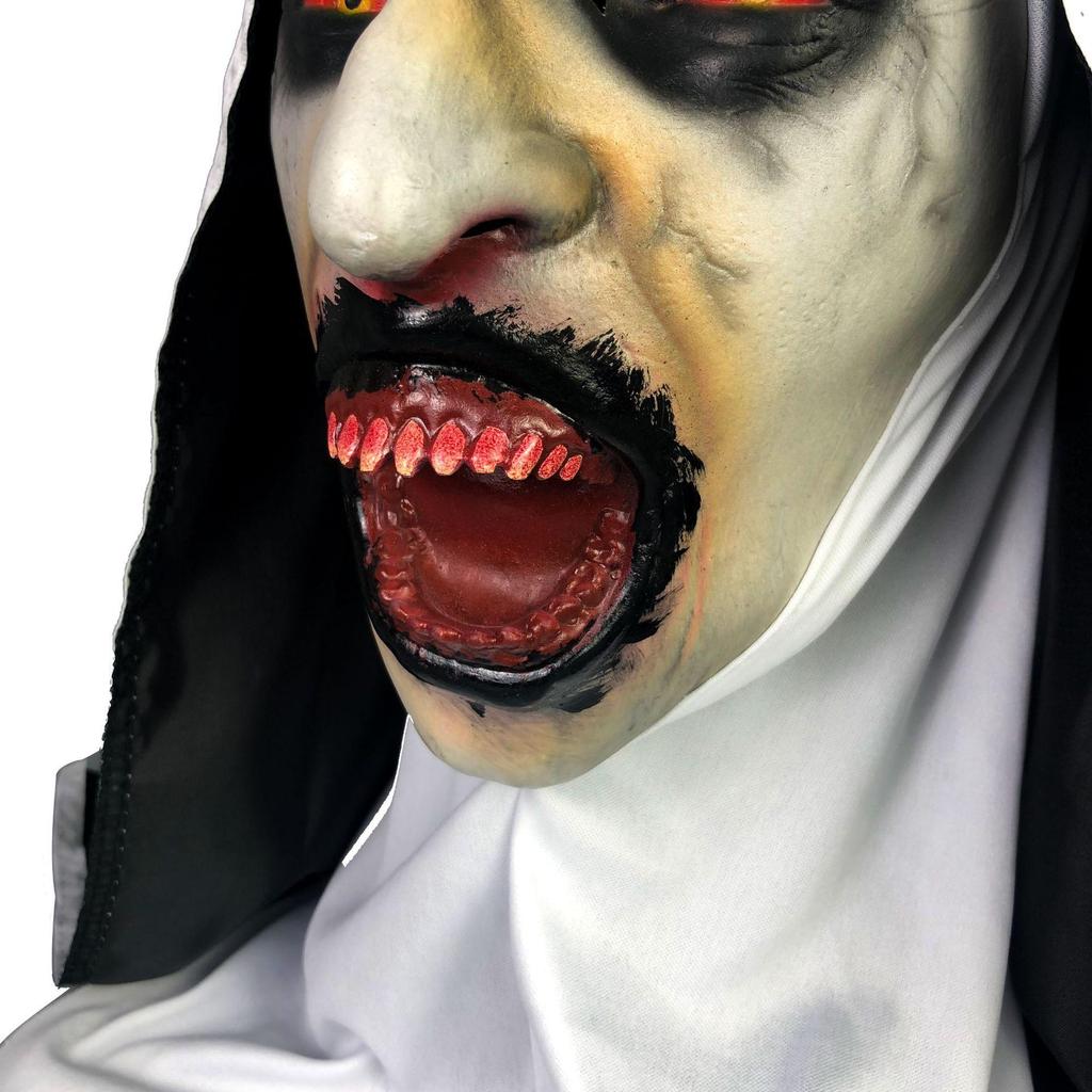 Bloody Mouth Nun Glowing Mask, Party Dance Mask