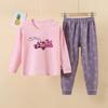 Children's Pure Cotton Pajama Set: Boys' and Girls' Autumn Homewear with Trousers