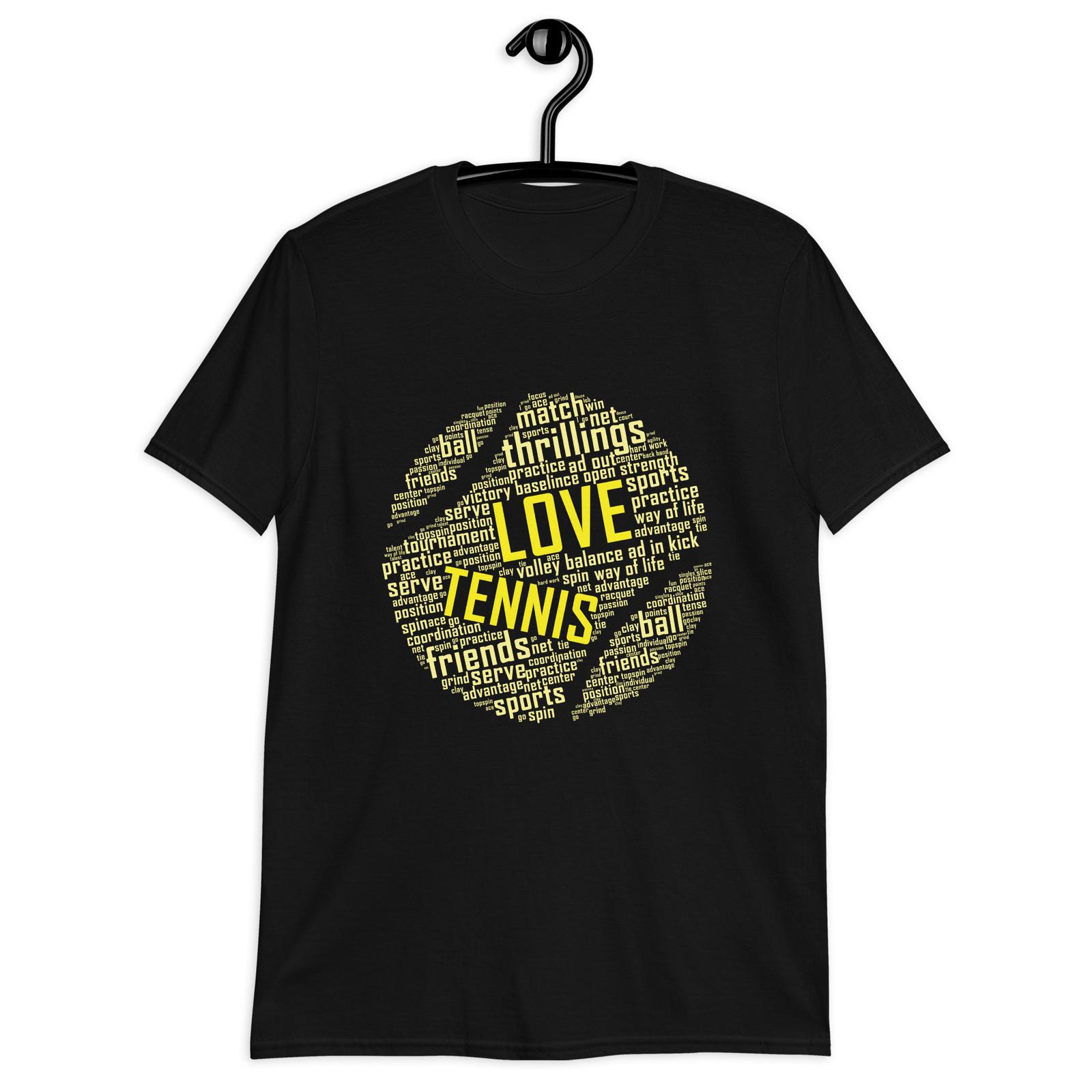 Tennis Ball Shirt Word Cloud Shirt Phonetic Alphabet Tennis S разноцветный