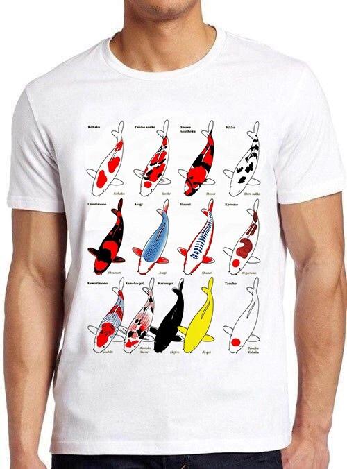 Koi Fish Breed Family Name List Carp Meme Unisex Funny Gift Tee T Shirt M1021