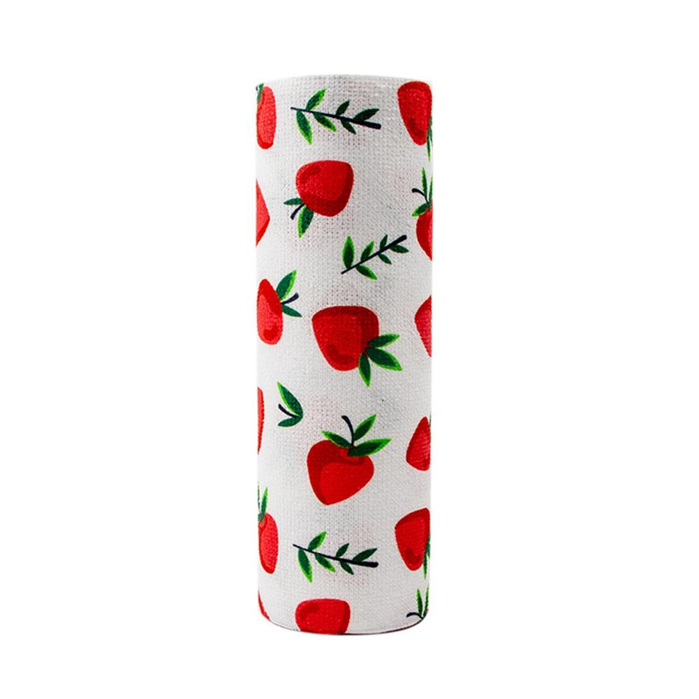 

20 шт./рулон Принтованная микрофибровая ткань, отрываемая вручную, Кухонные полотенца, Абсорбирующая салфетка для посуды