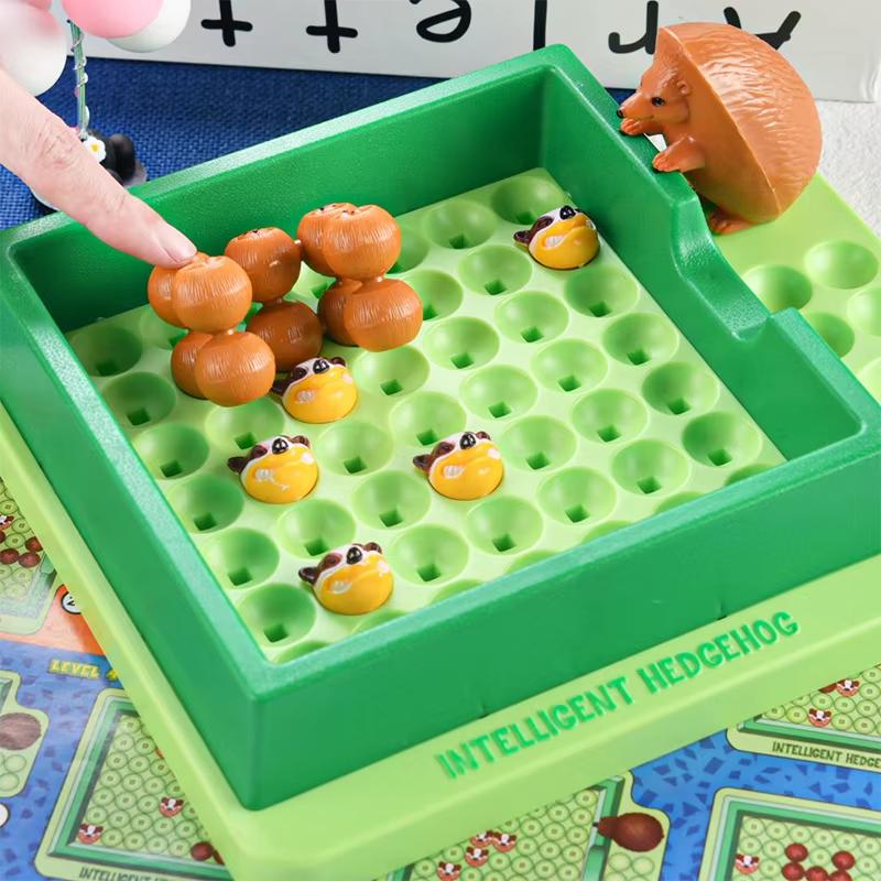 Kids Hedgehog Board Games Maze Labyrinth Puzzle Logic Toy Montessori Education Funny Rolling Table Game Boy Girl Gift