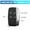 uxcell Key Case 5 Button Key KOBJTF10A Remote Case Shell