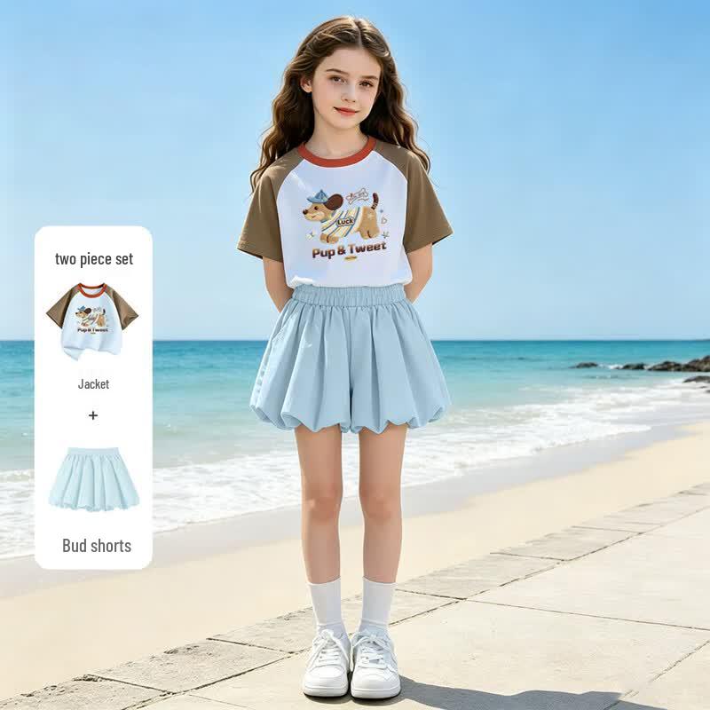 FivePlus Girls' Short Sleeve Summer Set