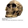 Skull Ornament Realistic Details Resin Crafted Desktop Skull Statue Halloween Office Home Desk Accessory