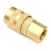 5pcs/set Air Fittings Air Coupler and Plug Kit Solid Brass Quick Connector Set Industrial 1/4" NPT Air Tool Fittings Set