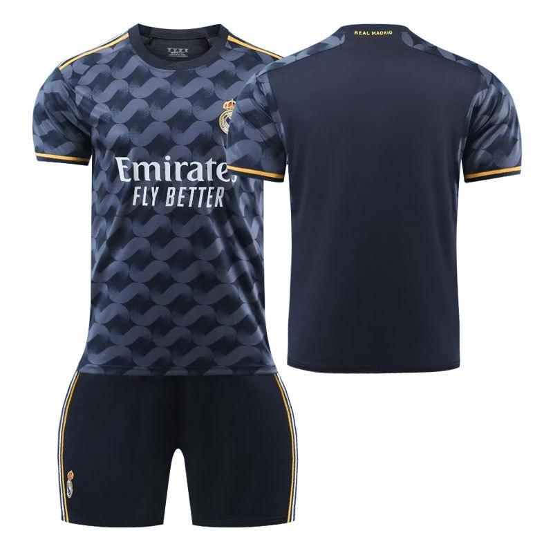 Real Madrid Away Adults and Children's Student Training Clothes Set Jersey Sportswear Men's and Women's Football Clothes La Liga