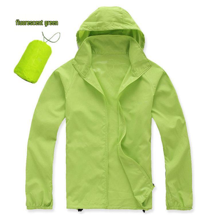 

Ветровка большого размера на заказ, легкая, водонепроницаемая, для мужчин и женщин - быстросохнущая куртка с защитой от солнца XXXL