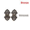 3Pcs/Set Vintage Alloy Hollow Flower Hinge 24*54mm Furniture Hardware DIY Box Metal Hinges