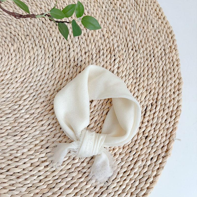 Pure White 80 Wool Scarves, White Scarves For Handmade Plant Dyeing, Women'S Warm Scarves