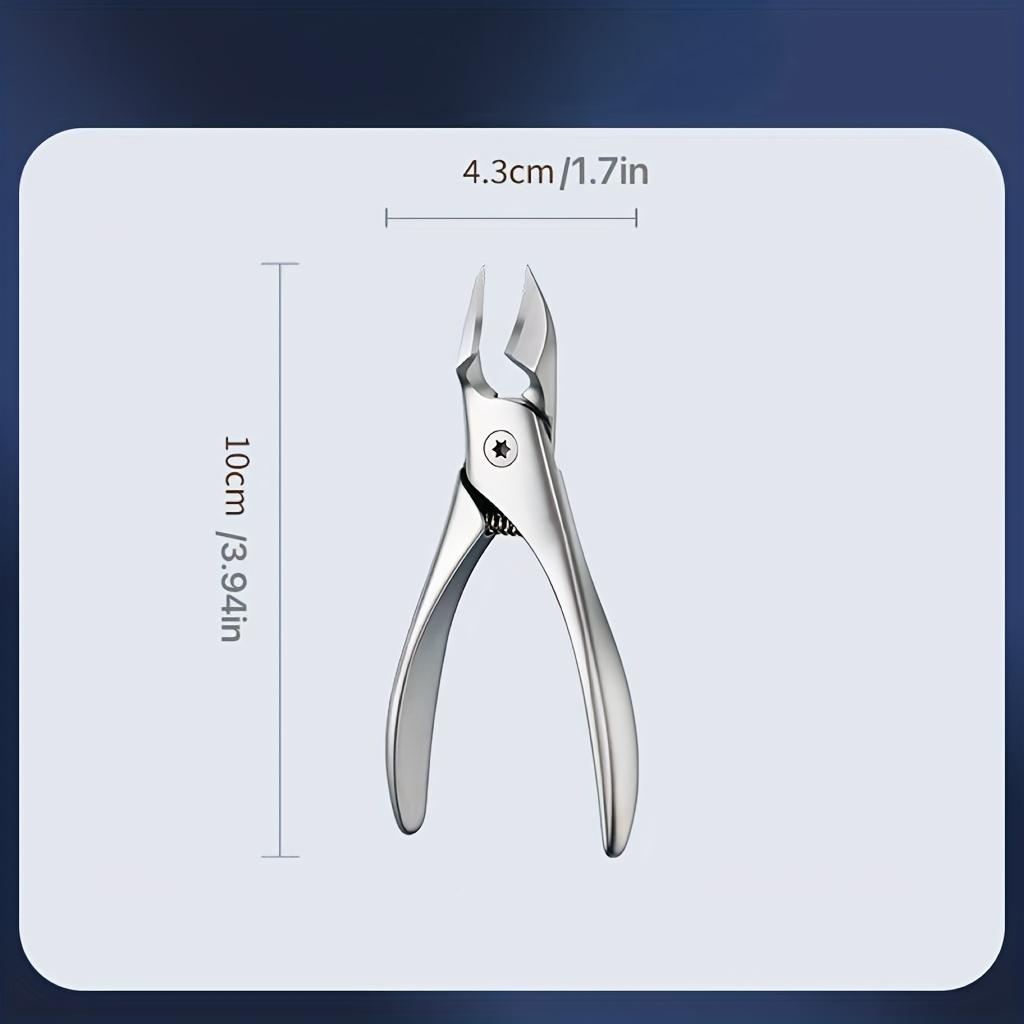 Xiaomi Stainless Steel Horn Pliers | Modern Eagle Beak Toe Nail Clippers for Nail Grooves and Embedded Nails, Concave Blade