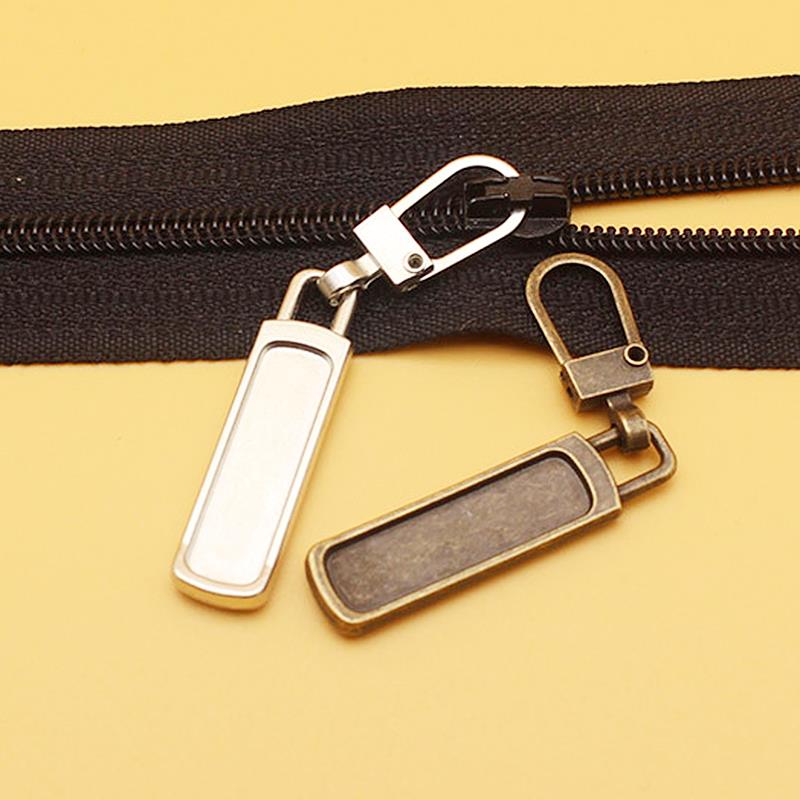 5pcs Detachable Metal Zipper Pullers for Zipper Sliders Head Zippers Repair Zipper Pull Tab DIY Sewing Replacement Bags Jacket