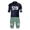 Mens Cycling Jersey Shorts Set Summer Breathable Quick-Dry Performance Wear Road Mountain Bike Riding