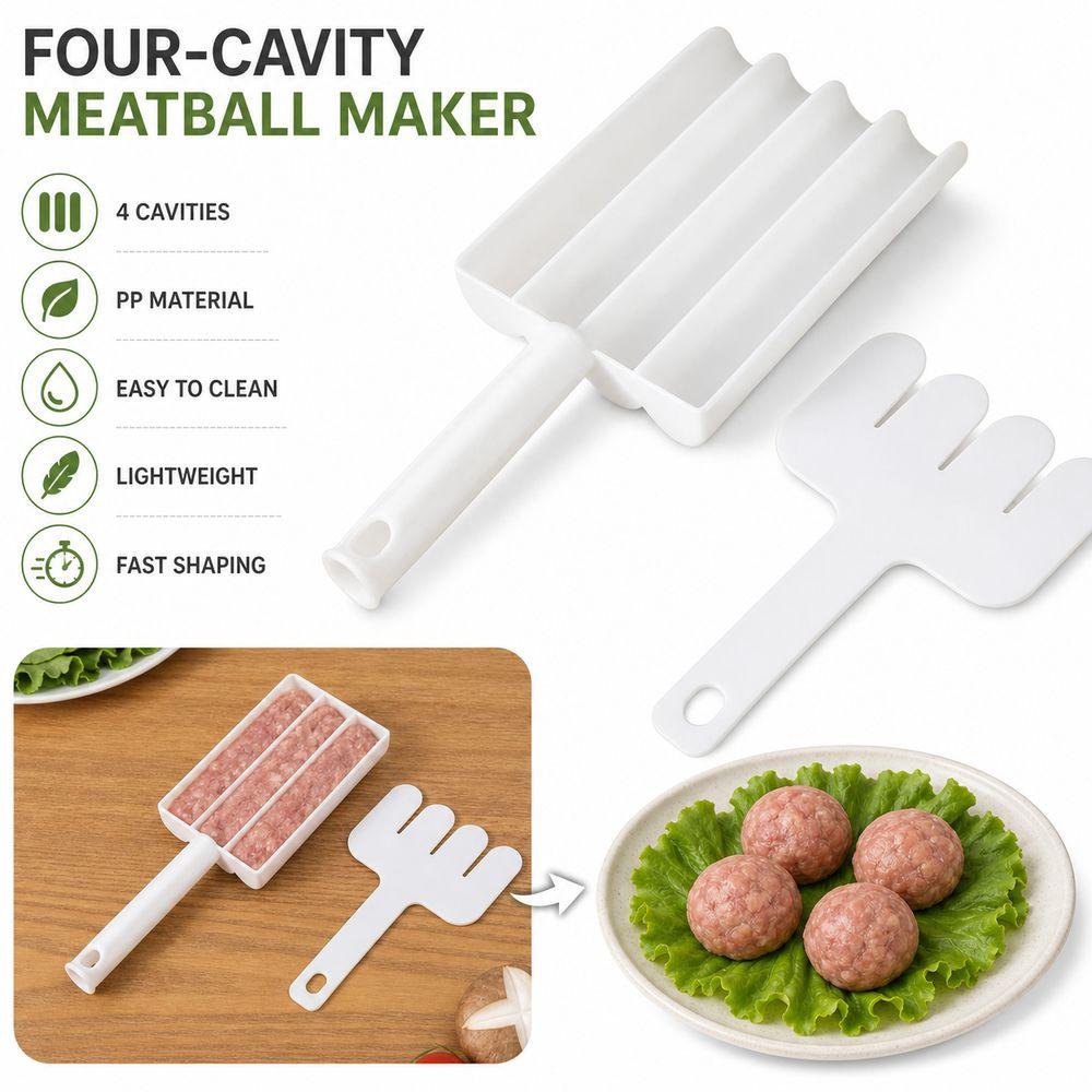 Squeeze Molding Meatball Molding Tool Spoon-Shaped Fish Ball Maker Meatball Maker Food Preparation
