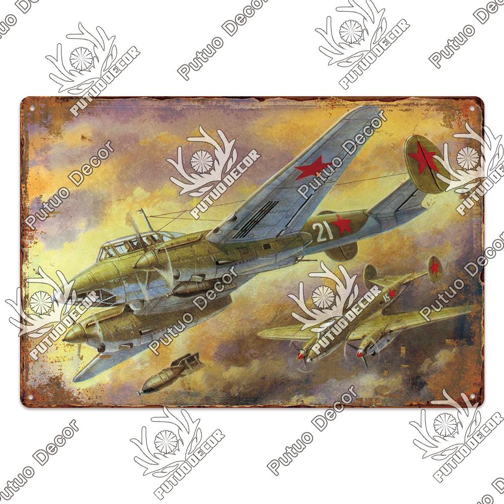 Dekor Das Flugzeug Vintage Blechschild Metallschild Dekorative Plakette Wanddeko Man Cave Raum Zuhause Club Schild