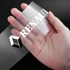 4Pcs Car Threshold Protector Transparent Decorative Badge 3D Sticker For Renault Dacia Koleos 1 Clio Laguna 2 Megane 2 3 Duster Logan Captur