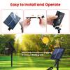 12V COB Solar Light Strip 320 LEDs IP68 Waterproof Flexible Linear Tape Light Warm Natural White With Remote Control And Adhesive Backing