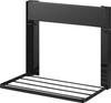 Yamazaki Tower Washing Machine Storage Rack, 2-Tier Magnetic Folding Shelf, Black, Dimensions: W41 x D26 x H36.5cm (W x D x H), Model 1718