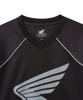 PHYPS MOTORCYCLE Mesh Piping Block Motorcycle Short Sleeve Black