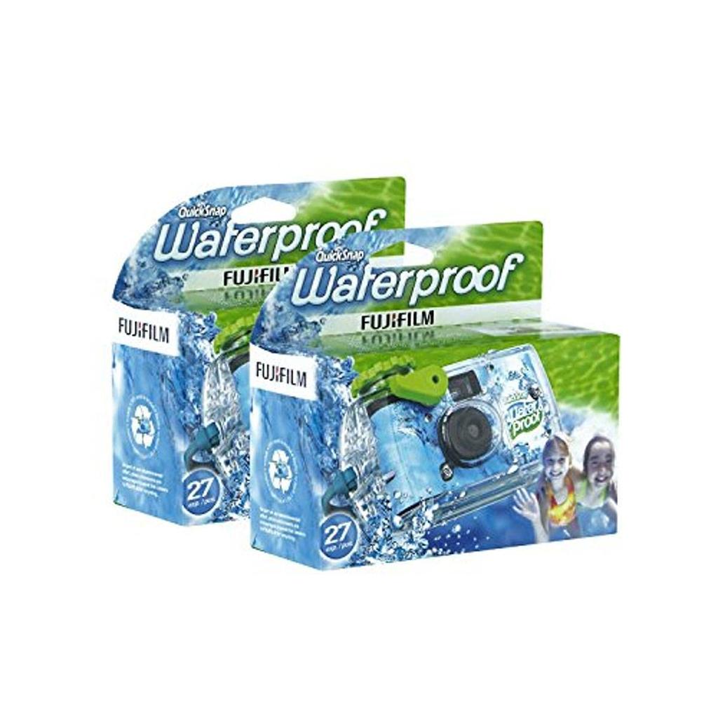 Fujifilm Disposable QuickSnap Waterproof Pool Underwater 35mm Camera Pack of 2