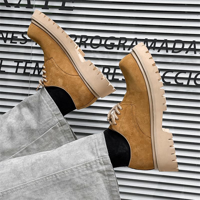 Thick Soled Shoes Brand Trendy Men's Luxury Collection Plus Size 38-46 Daily Leisure Business Office Party Quality New
