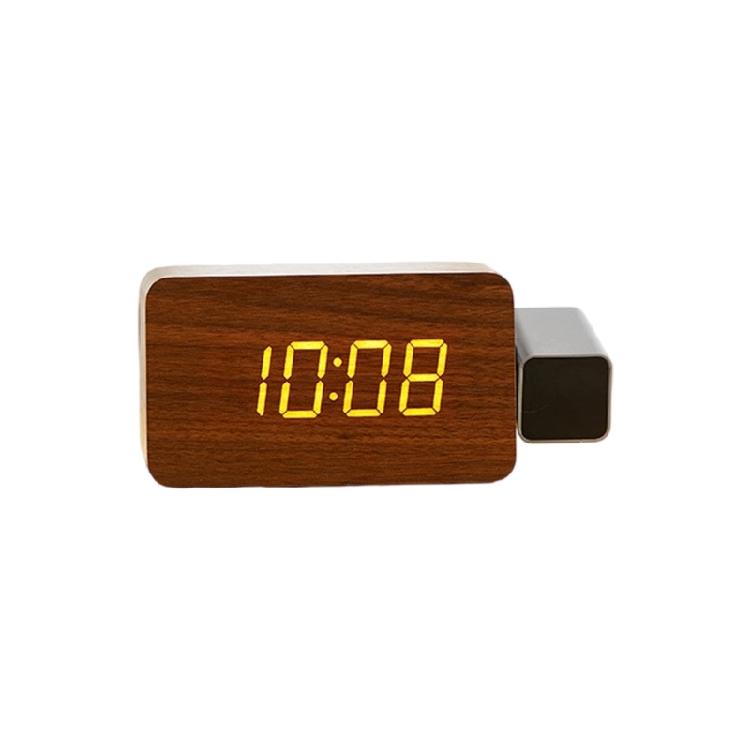 Projection Alarm Clock for Bedroom 180° Rotatable Projector On Ceiling Duals Loud Alarm Clock Electric Digital Clock
