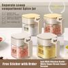 Sealed Glass Seasoning Jar Moisture-Proof Leak-Proof Sugar And Salt Container With Dustproof Spice Jars Bottle Kitchen