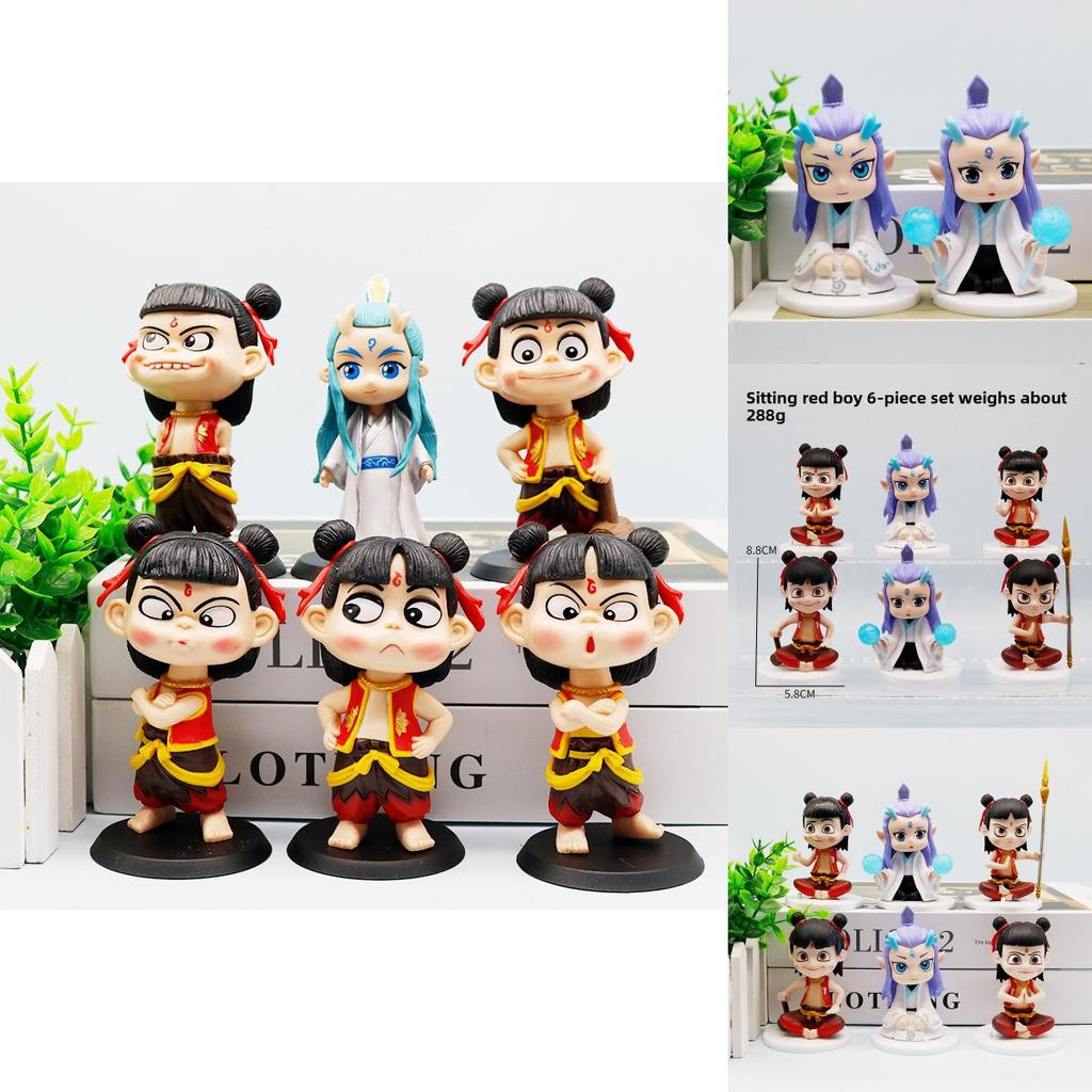 Nezha Series Pvc Blind Box Figures With Assembly For Collectors Display And Kids Room