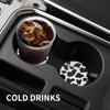Car Cup Coasters - Car Cup Mat 2 Pack - 2.56'' Ceramic Car Coasters for Cup Holders - Absorbent Car Coaster with Cork Back and Finger Notch for Easy