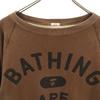 A BATHING APE made in Japan Long sleeve sweat trainer S Brown Women Used