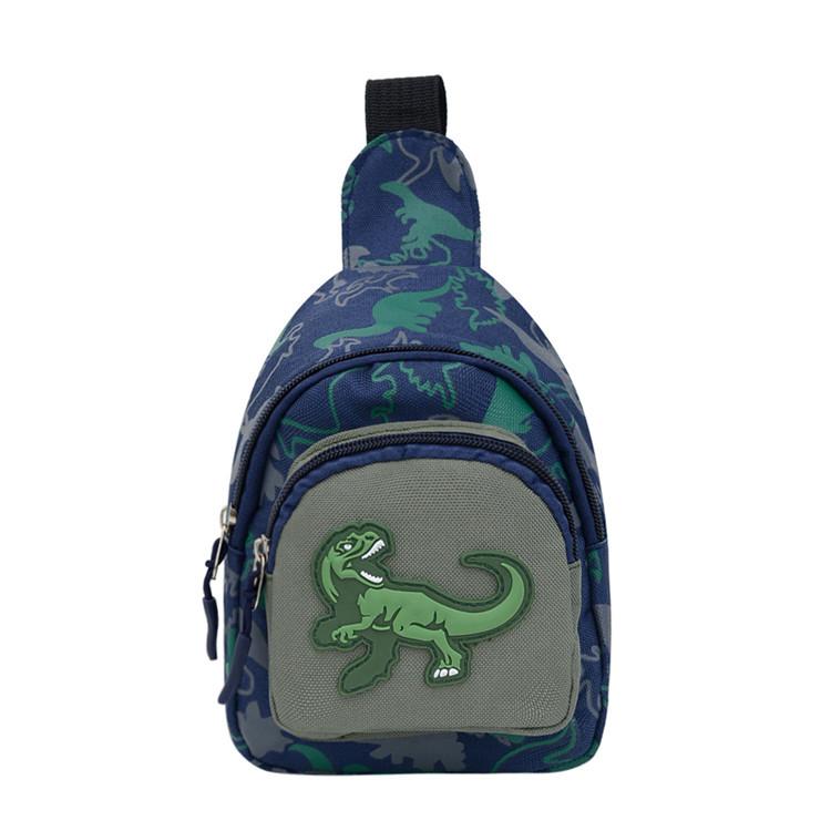 

Children s bags 2020 new dinosaur boys and girls cute princess baby breast bag girls fashion messenger backpack синій