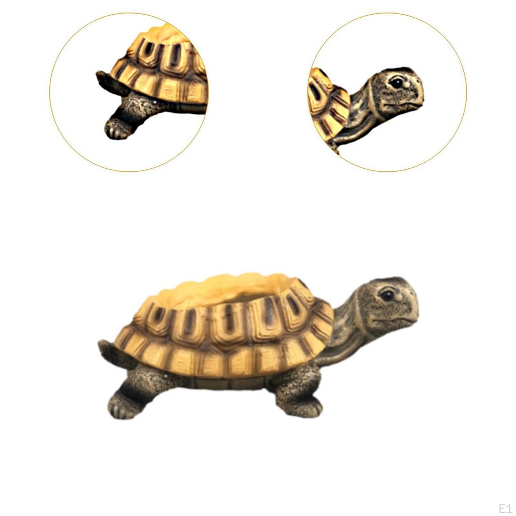 Schildkröte Harz Blumentopf Statue Tier Dekoration Kreativer Halter Dekorativer Pflanztopf für Terrasse