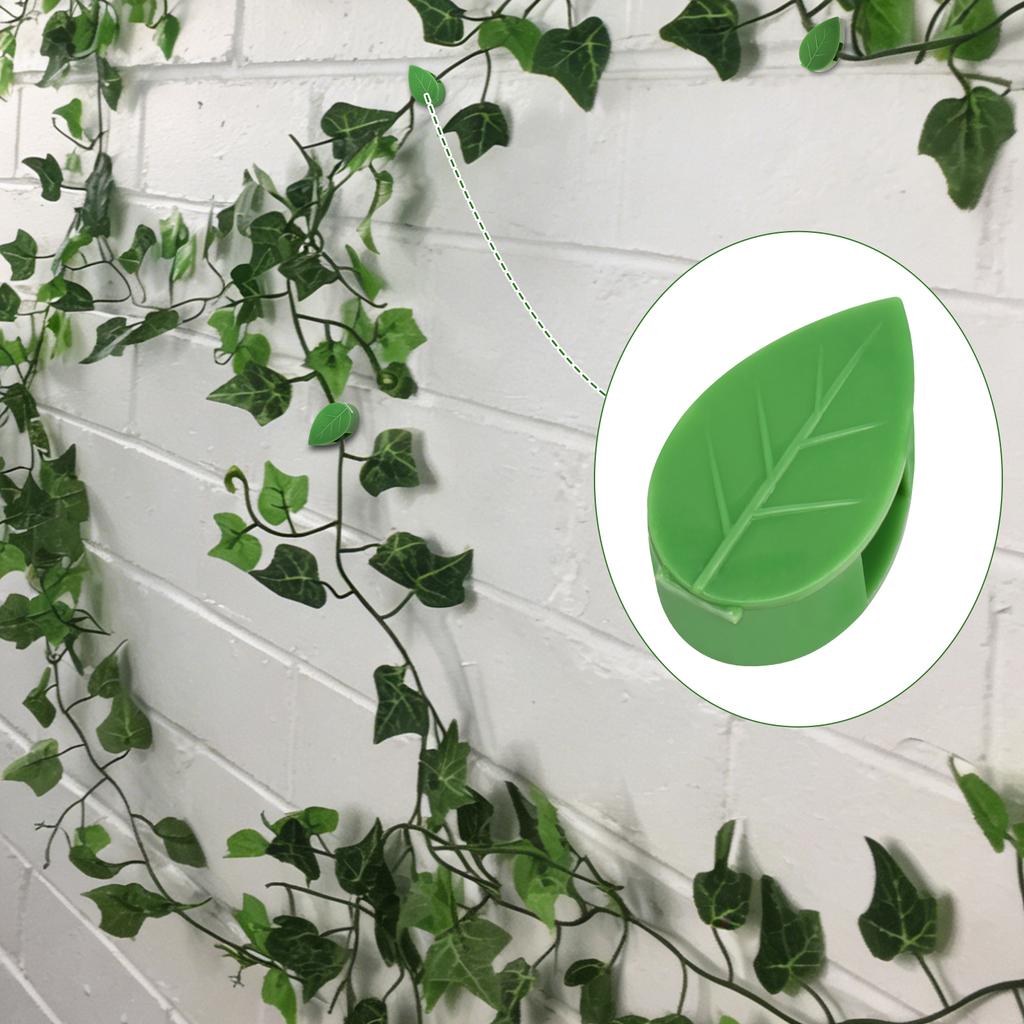 200Pcs Invisible Plant Climbing Wall Fixture Clips Rattan Vine Bracket Self-adhesive Plant Fixing Hook Buckle Leaf Holder Garden