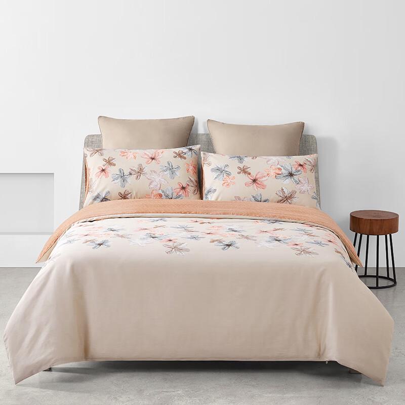 BOSS Peach Blossom Series 40-Count Cotton Bedding Set