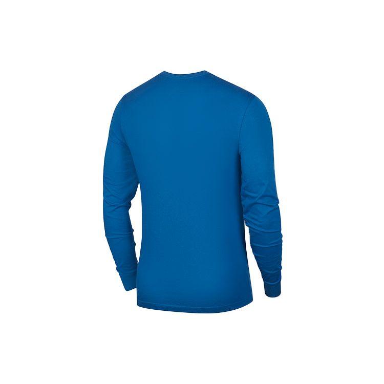 Nike Tricou Sport cu Logo Imprimat, Gât Rotund, Mânecă Lungă, Bărbați, Topuri, Albastru, DN5264-407