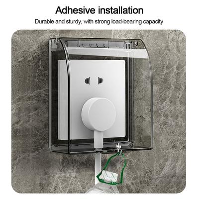Power Outlet Supplies Wall-mounted Switch Protective Cover Plastic 86 Type Protection Self-Adhesive Waterproof Box Wall