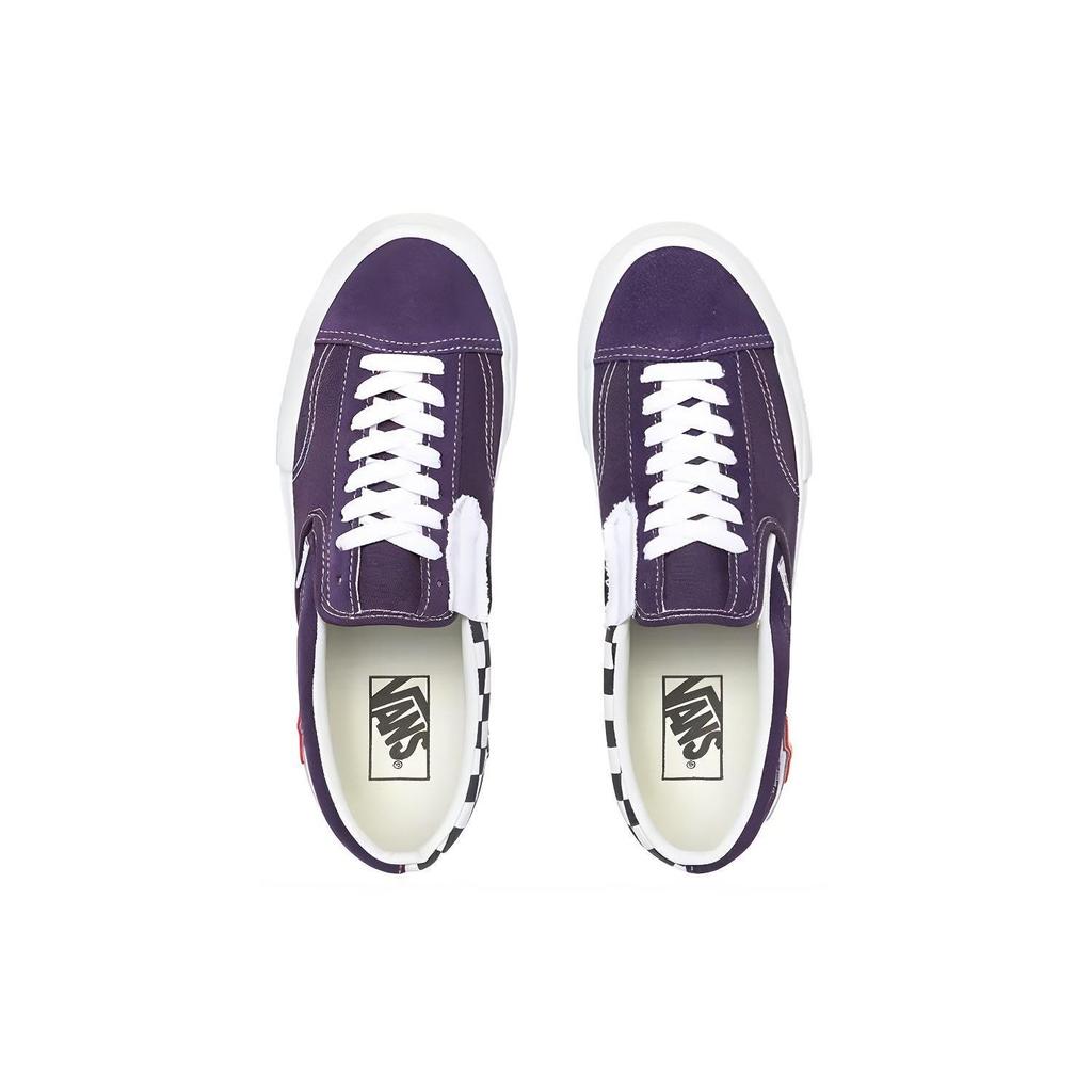 Vans Sneakers Slip-On CAP a Scacchi Mysterioso Unisex Viola Bianco VN0A3WM5VO3