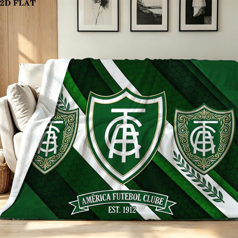 América MG Print Flannel Blanket High Quality Warm Comfortable Cover for All Seasons Perfect for Gifts Home Decor
