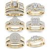 European & American Couple's Wedding Rings - Best Selling Cubic Zirconia Jewelry for Women.